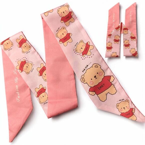 Pink Bear Hair Ribbon Headband – Fashion By Lucy - Picture 2 of 16